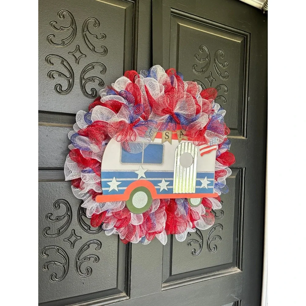 Patriotic Door Wreath